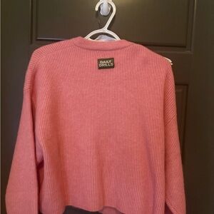 Daily Drills Rose Pink Crew Neck Sweater